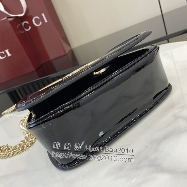 Gucci專櫃古馳最新款Blondie系列迷你肩背包女士鏈條挎包 jh2168型號：815711
